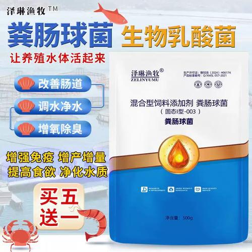 乳酸菌饲料添加剂粪肠球菌鱼虾蟹水产畜牧猪牛羊养殖肠道粪链球菌